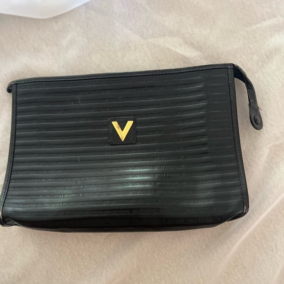 AUTHENTIC MARIO VALENTINO LEATHER CLUTCH BAG - Picture 4 of 13